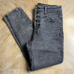 VANILLA STAR High Rise Skinny Front Buttons Jeans 28/7